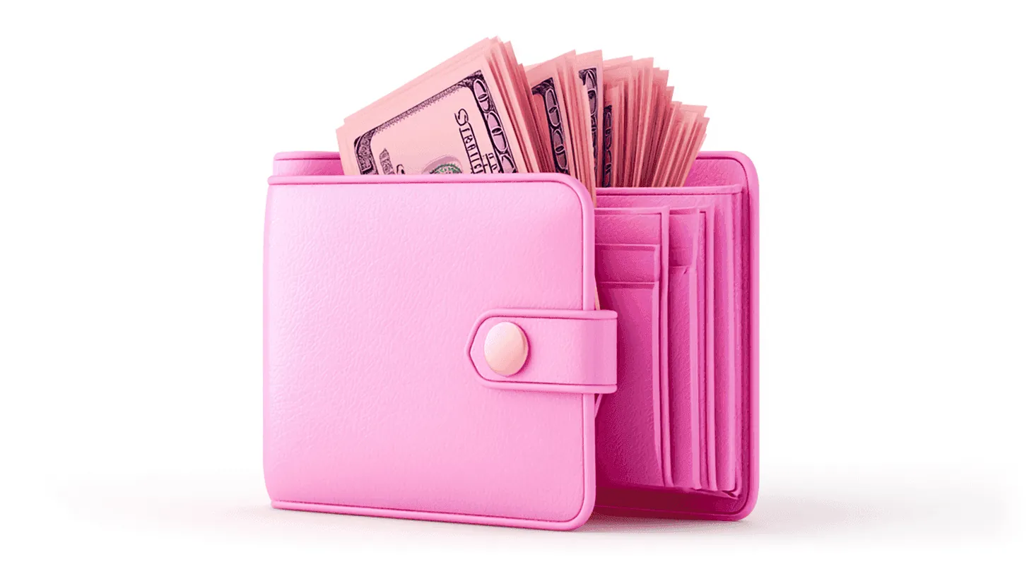 Wallet full of cash