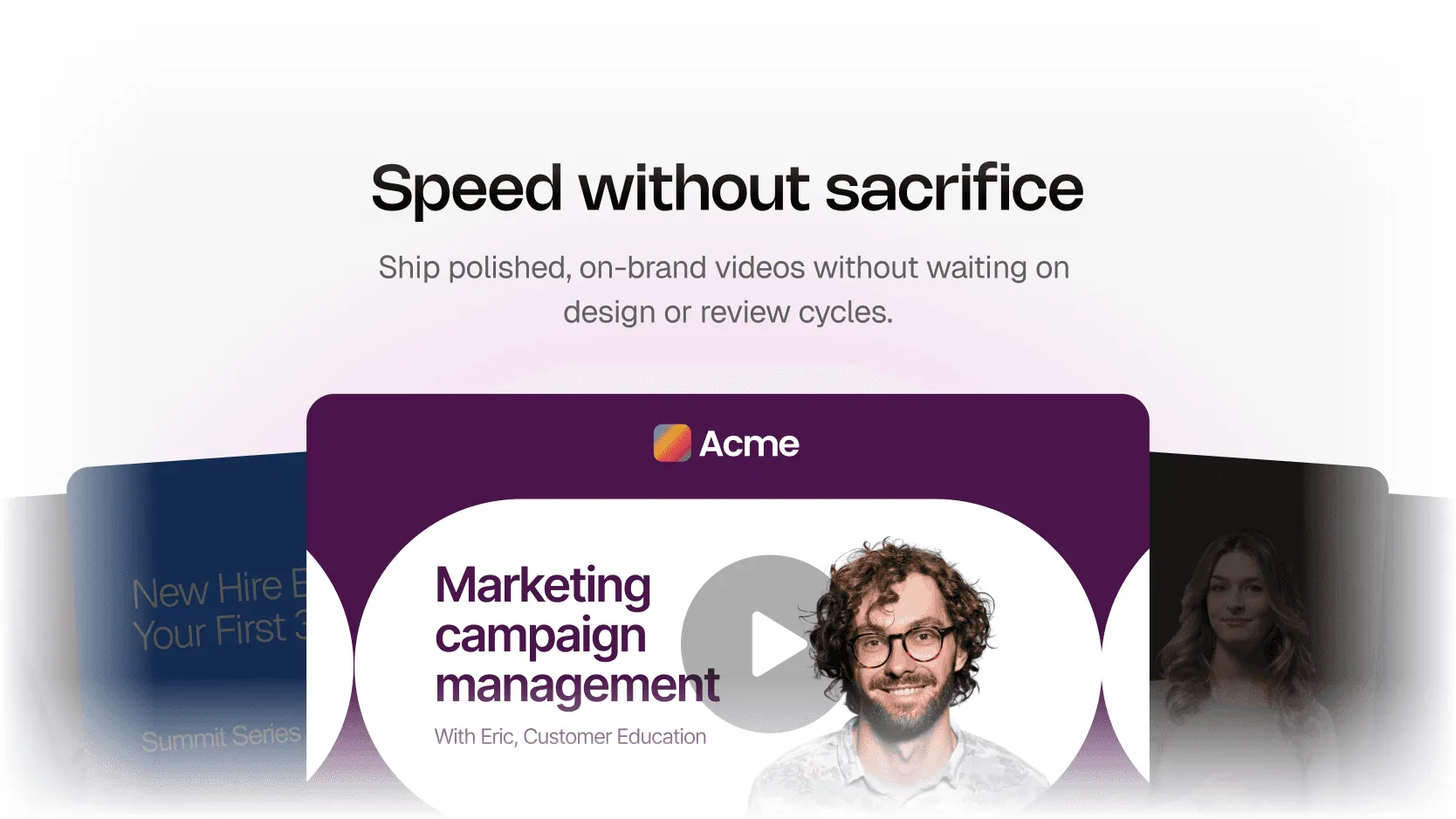 Speed without sacrifice
